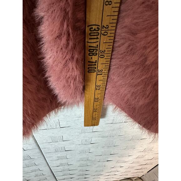 Free People women’s cardigan Cardi pink super soft teddy bear cozycore - Picture 8 of 10